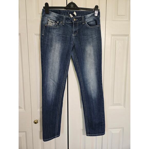 Soundgirl size 13 junior's cropped jeans - Picture 1 of 11